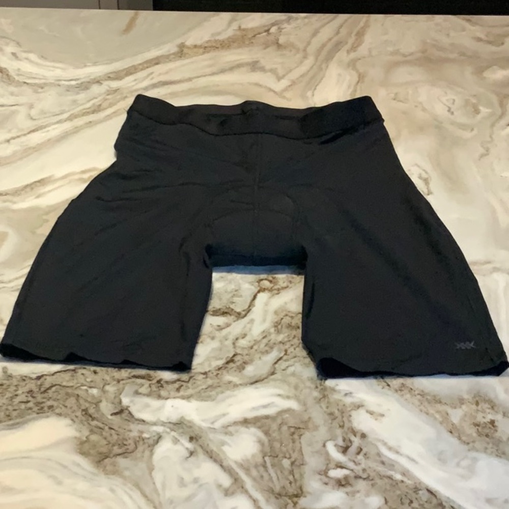 Rhone Mens XL Black Stretch Padded Logo Biking Biker Cycling